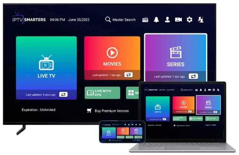Image illustrant une expérience télévisuelle en direct fluide et de haute qualité avec le meilleur Abonnement IPTV en France